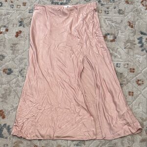 Socialite Blush Maxi Skirt with Slit Sz.XS